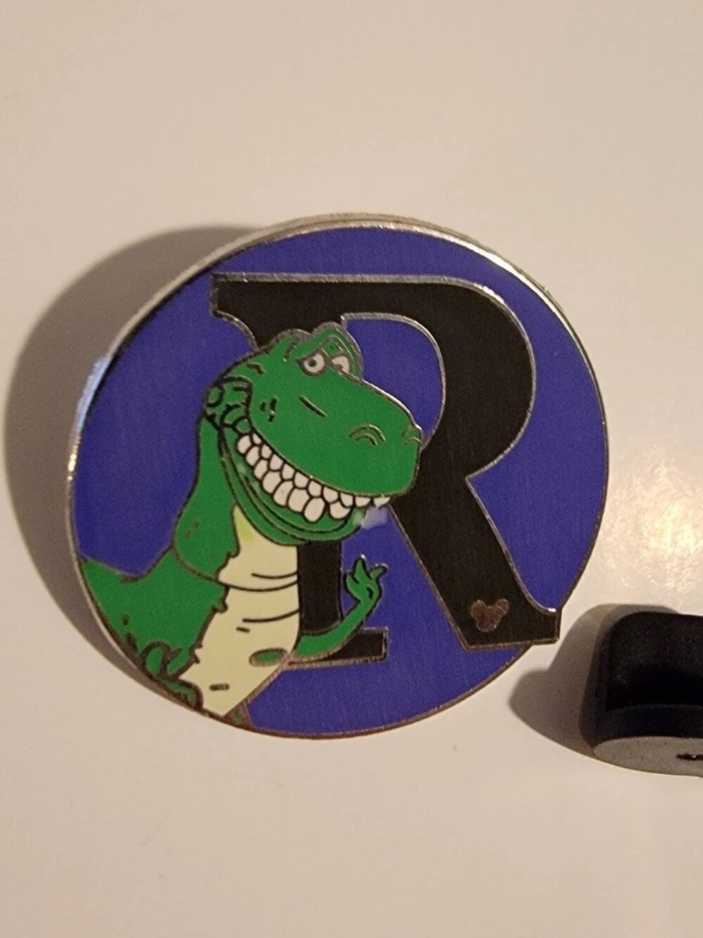 Rex R Monogram Button Disney Pixar Toy Story Alphabet Enamel Trading Pin 12 of 2